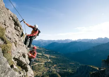 Hallers Sommer Klettern Ausblick